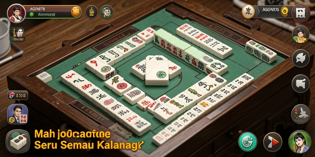 Screenshot AGEN878 menampilkan gameplay Mahjong yang menarik dan interaktif.