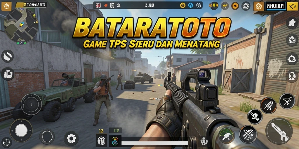 Menampilkan gameplay mendebarkan dari BATARATOTO dengan aksi TPS.
