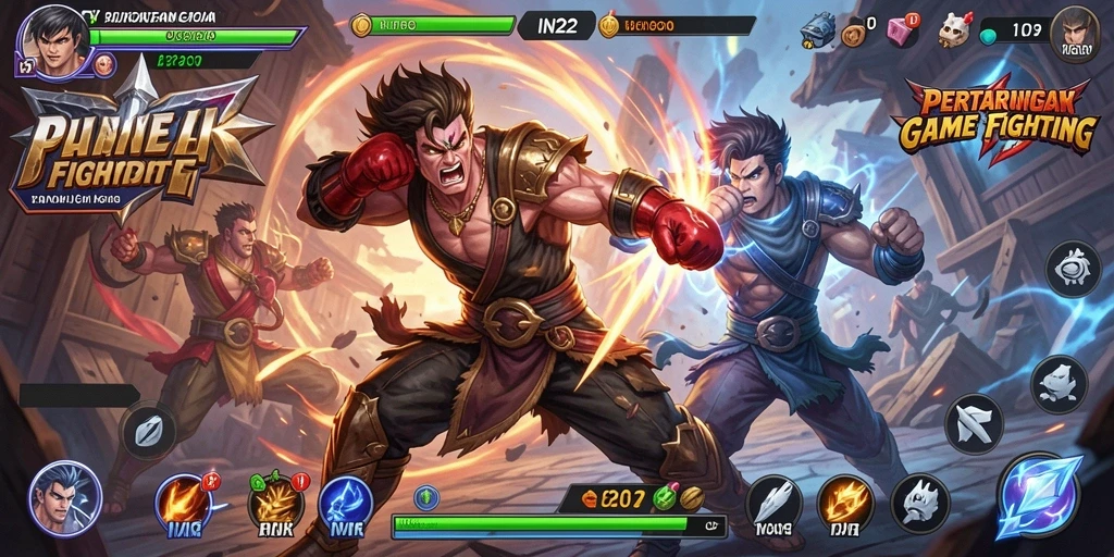 Gameplay Fighting yang menegangkan dan grafis mengagumkan.