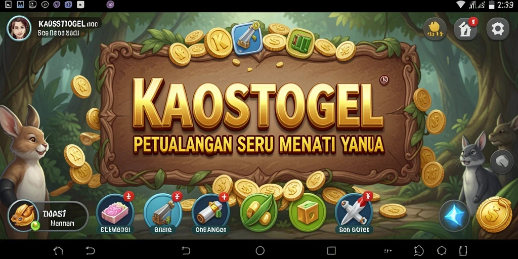 Tampilan gameplay KAOSTOGEL yang memukau dan penuh petualangan.
