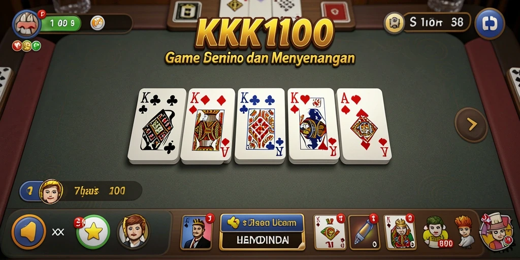 Screenshot gameplay KPK100 menampilkan aksi Domino yang seru.