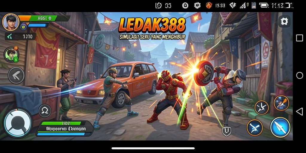 Tampilan menarik dari gameplay simulasi di LEDAK388.