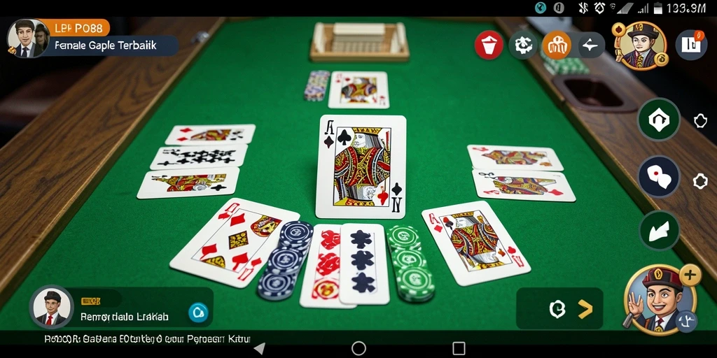 Tampilan gameplay LPO88 dengan aksi seru Gaple.