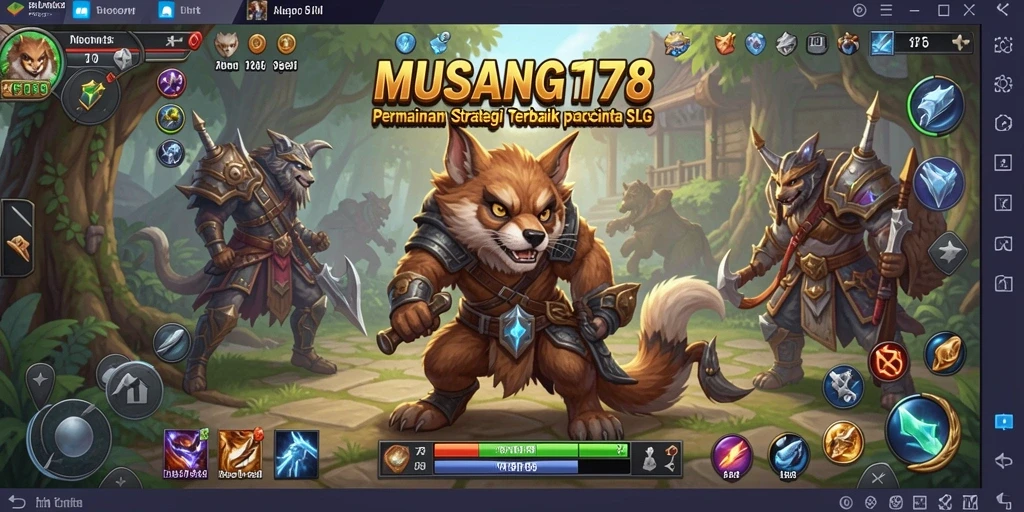 Tampilan gameplay intens di MUSANG178 memperlihatkan strategi dan pertempuran.