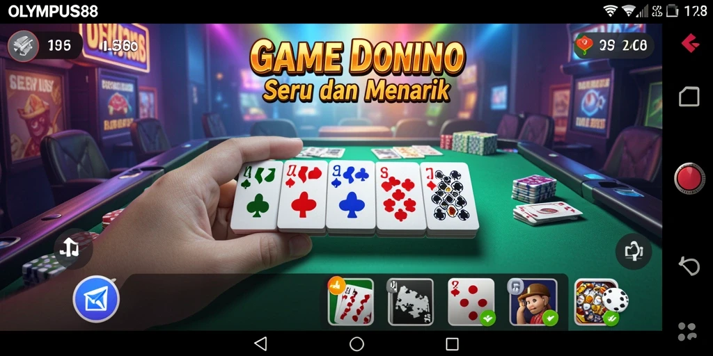 Tampilan gameplay OLYMPUS88 yang menarik dalam permainan Domino.