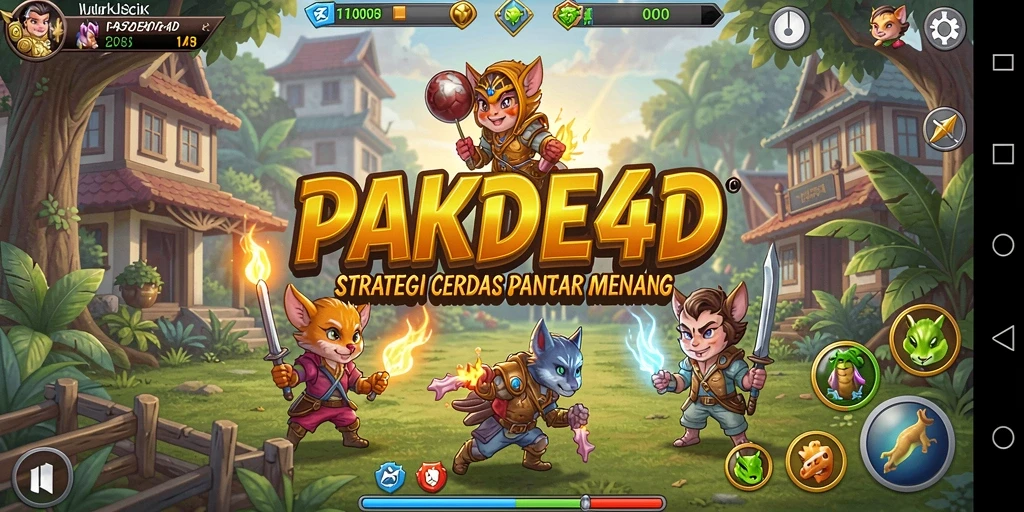 Tangkapan layar PAKDE4D menampilkan aksi strategis yang menegangkan.