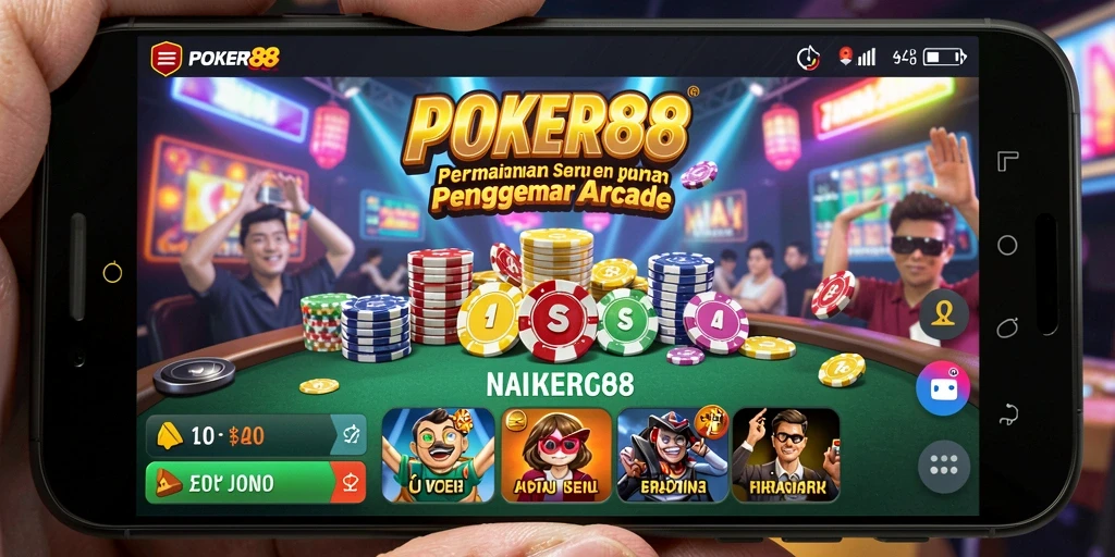 Screenshot gameplay POKER88 menampilkan aksi seru dan tantangan arcade.