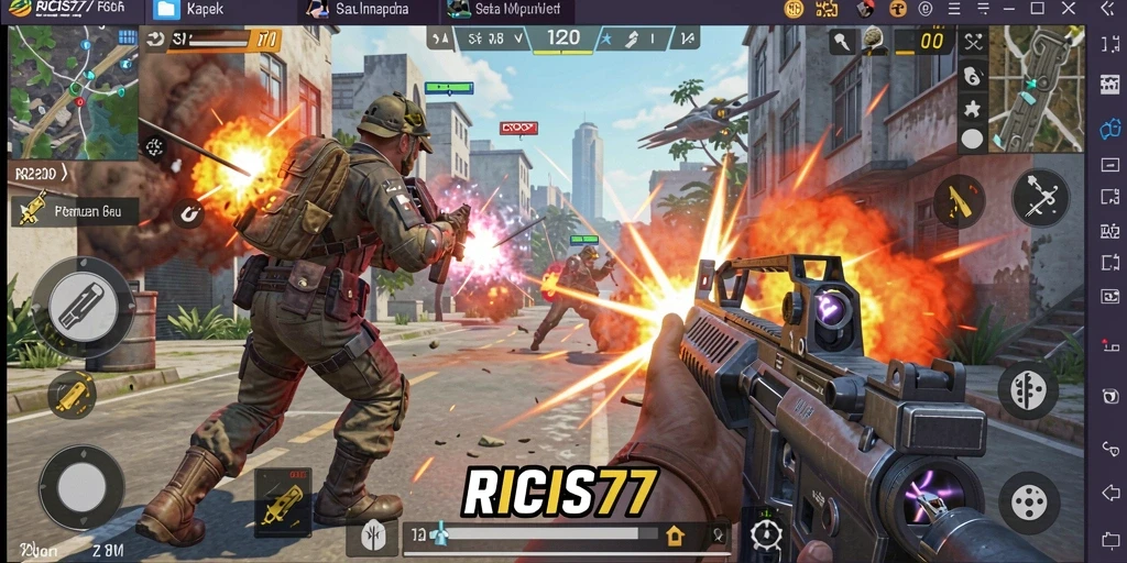 Tampilan seru gameplay TPS di RICIS77