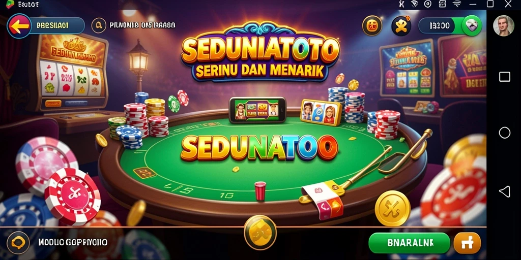 Tampilan gameplay SEDUNIATOTO yang menarik dan mendebarkan.