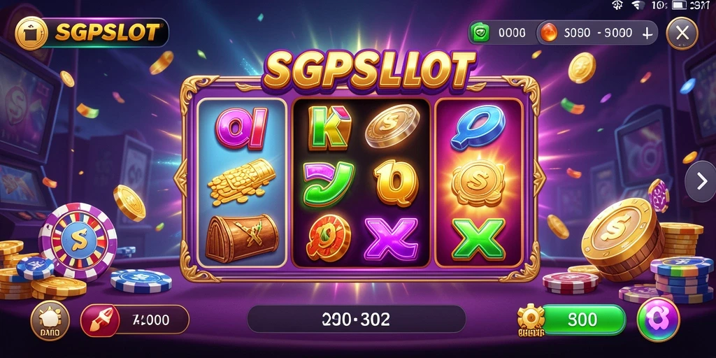 Tampilan menarik dari gameplay SGPSLOT yang penuh dengan warna.