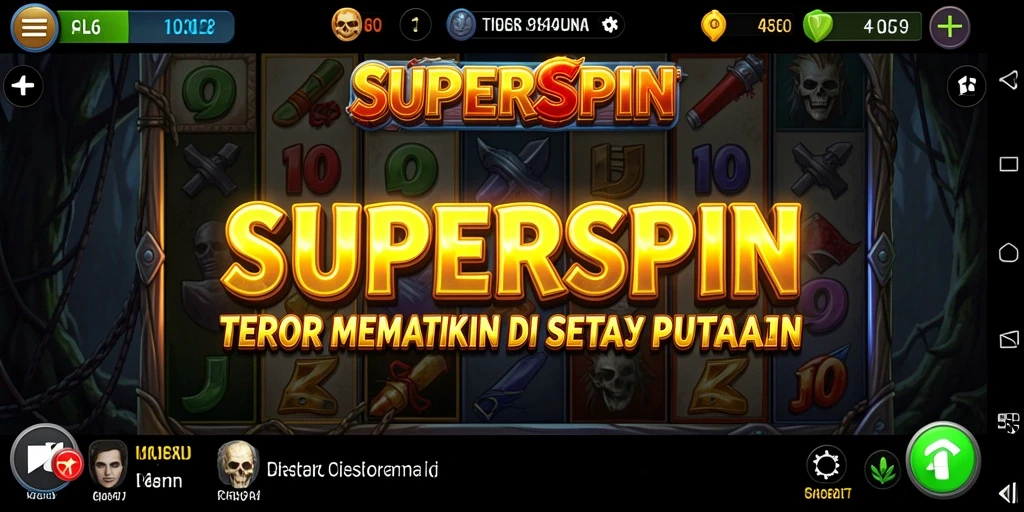 Tangkap momen kengerian saat gameplay SUPERSPIN yang menakutkan.