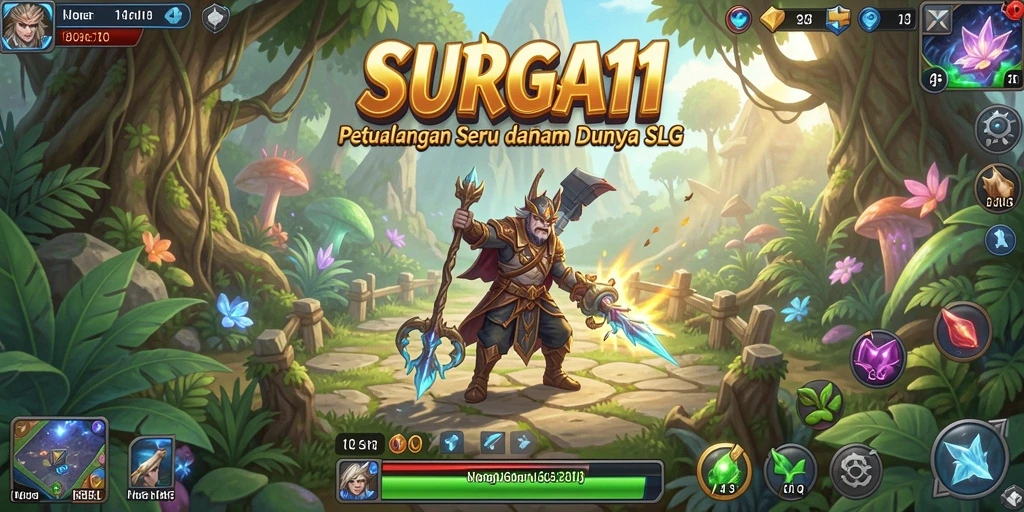 Tampilan gameplay seru dalam SURGA11 dengan pertarungan strategis.