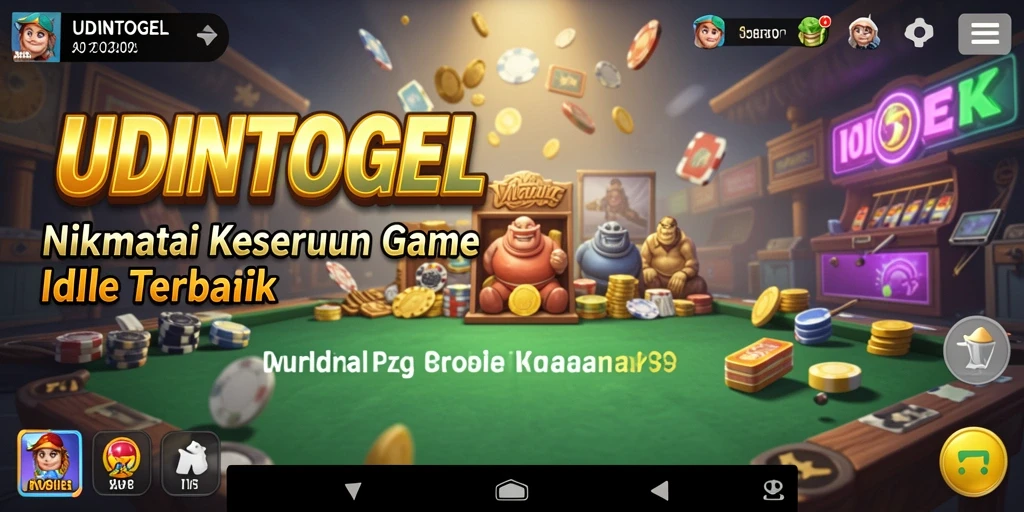 Tampilan menarik dari permainan Idle UDINTOGEL yang menyenangkan.