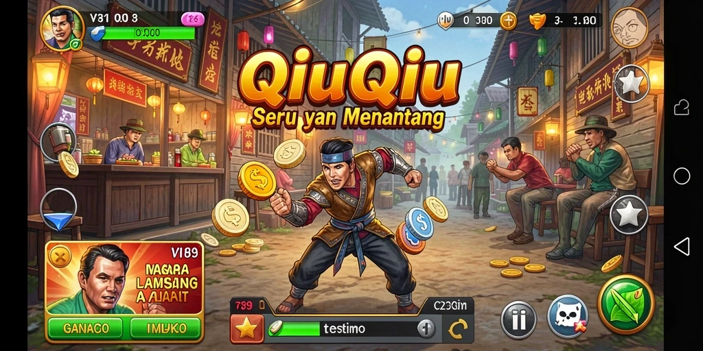 Gameplay V89 yang menarik dengan fitur QiuQiu yang menyenangkan.